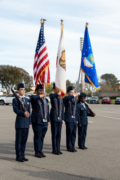 Color Guard at Travis Air Force Base Fun Fest