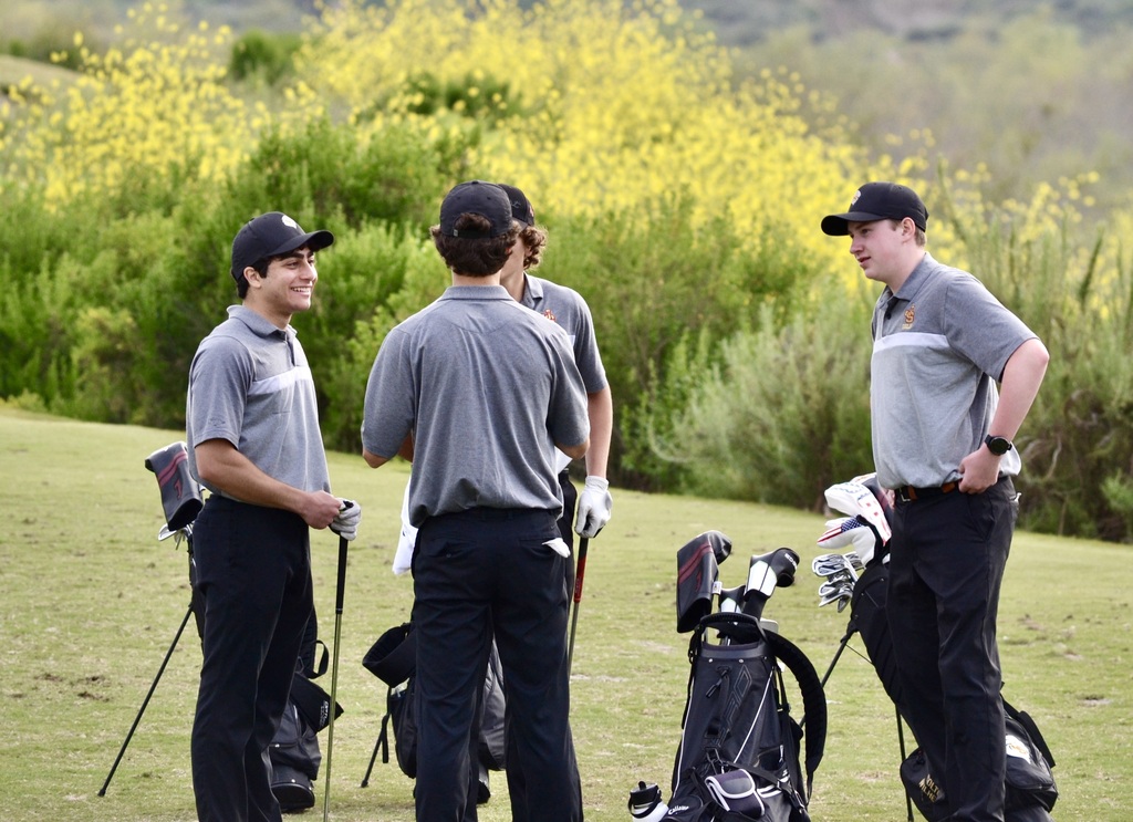 JV enjoying a great day of golf.