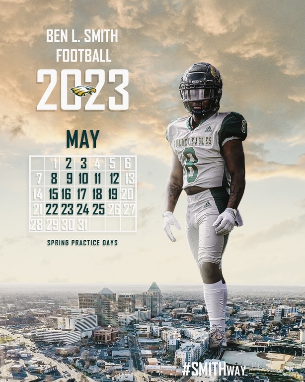 Please feel free to stop by the school after 4:45pm on the selected dates to support our spring practices. Green vs Gold game May 25.