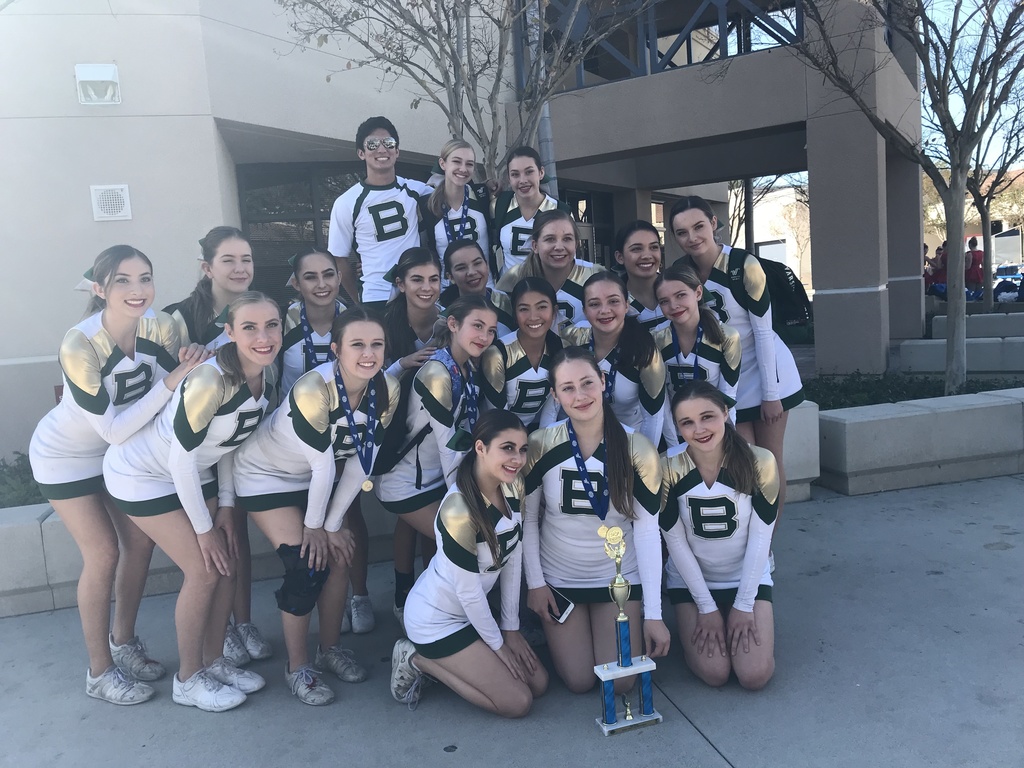 Varsity Cheer competes at UCA Competition today - wins 2nd place out of 9 teams. So proud of these girls. 11 more days til we go to Florida for Nationals.