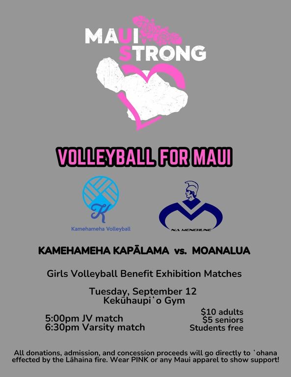 Volleyball for Maui - Sept 12