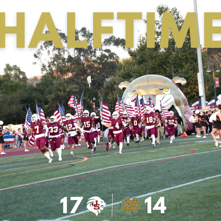Halftime! Let’s go Lions!!