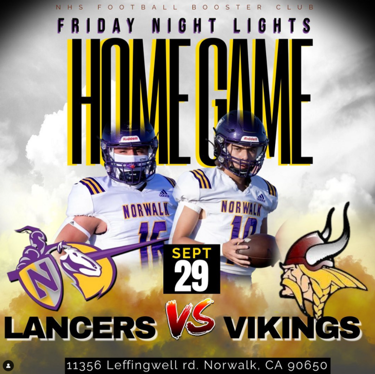 “FNL” this Friday we will be playing Downey! Let’s pack the stands! Only a few home games left!