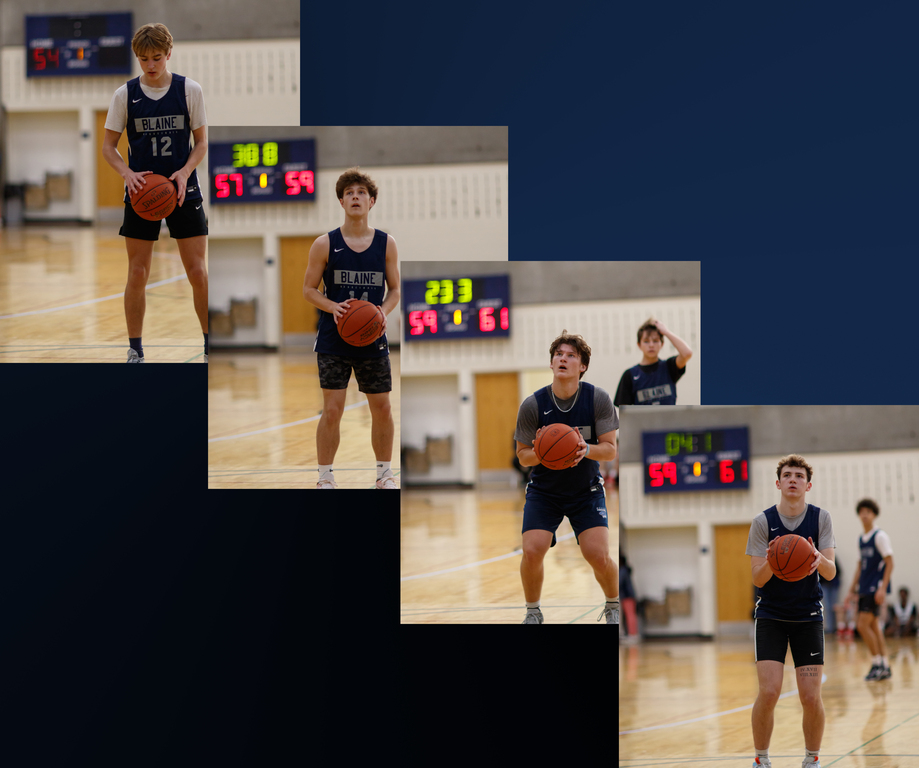 Knocking down free throws to maintain the lead in the closing minute against Irondale during the last weekend of The Breakdown Fall League!
