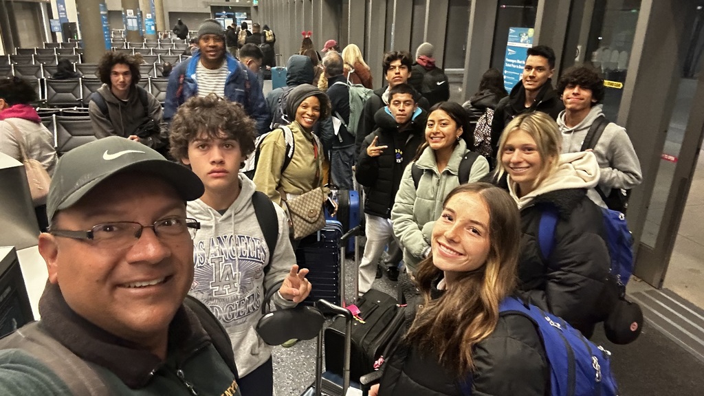 Our trip to the Simplot Games in Idaho begins!! Leaving the Flyaway to LAX!!