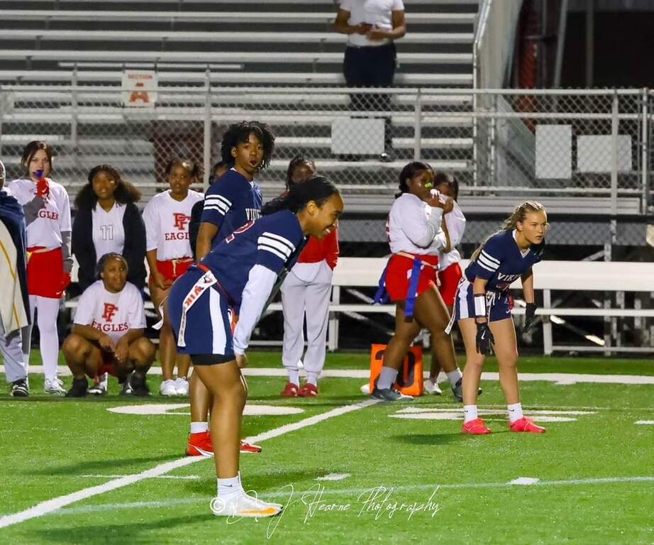 Awesome night of football!! We are so proud of how our team performed tonight, beating Pine Forest jv 13-0 and their varsity 46-6. Keep grinding ladies, we are on a mission!
