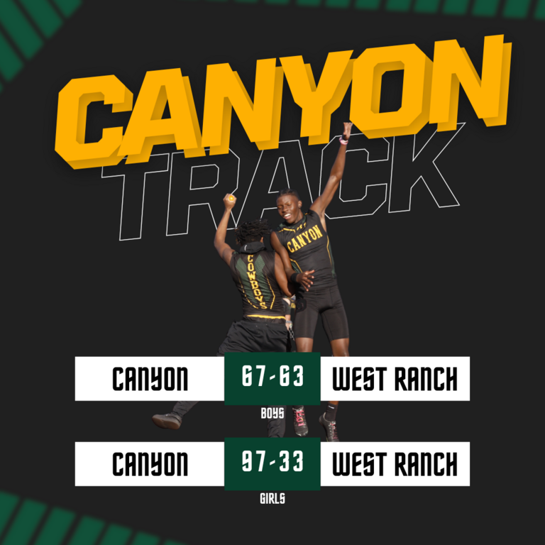 Canyon defeats West Ranch!! 1 league meet race at a time!! Great Day to be a Cowboy!!🤠
