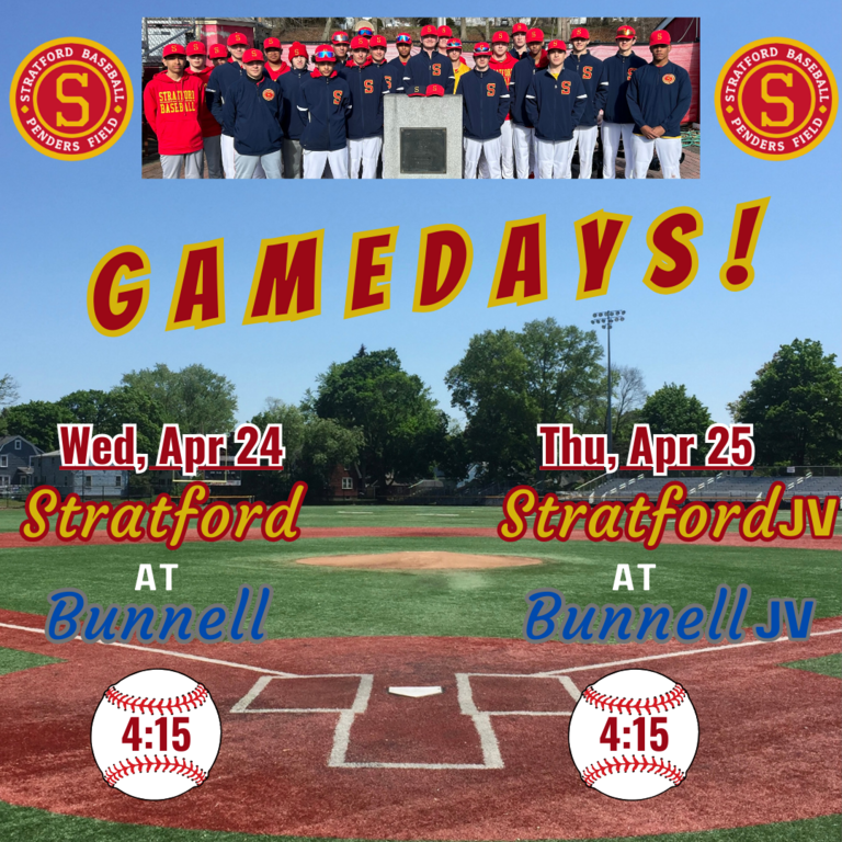 GAMEDAYS !!! Varsity @ Bunnell on Wed, 4/24 @ 4:15 and JVs @ Bunnell on Thur, 4/25 @ 4:15.