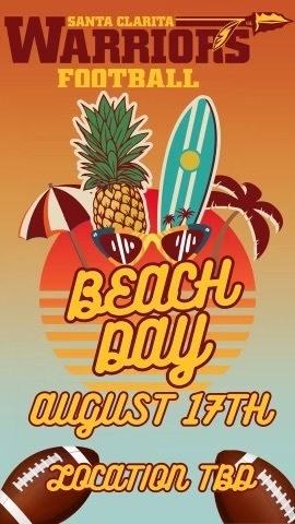 Beach Day has been scheduled. Save the date. The location is TBD.