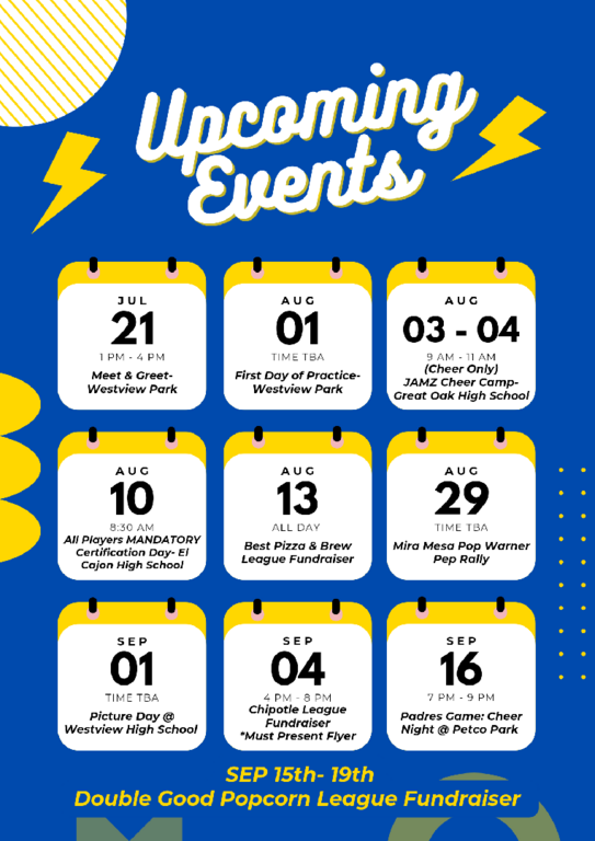 Some important upcoming dates to know