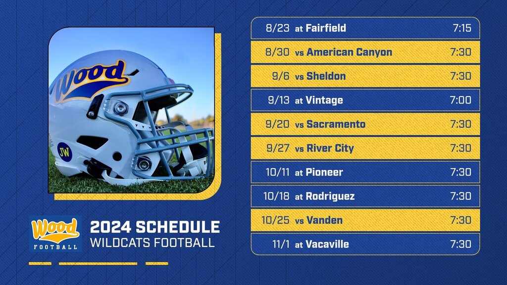Dates 🔐 

Times 🔐

Set your reminders and mark the dates 😤
WILL C. WOOD WILDCATS 2024 Season Starts Now!!

#TheWrightWay