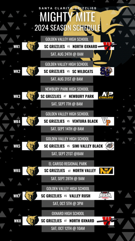 2024 Season Schedule