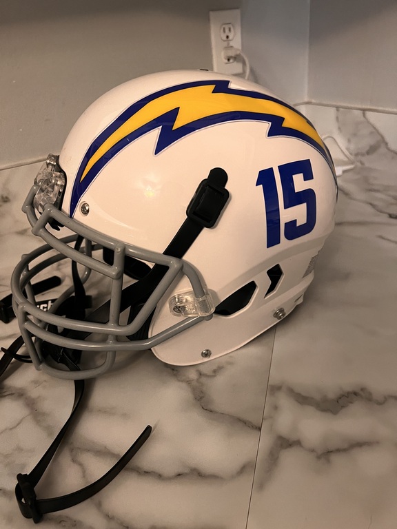 Anyone missing a helmet? It was left at the practice field last night.