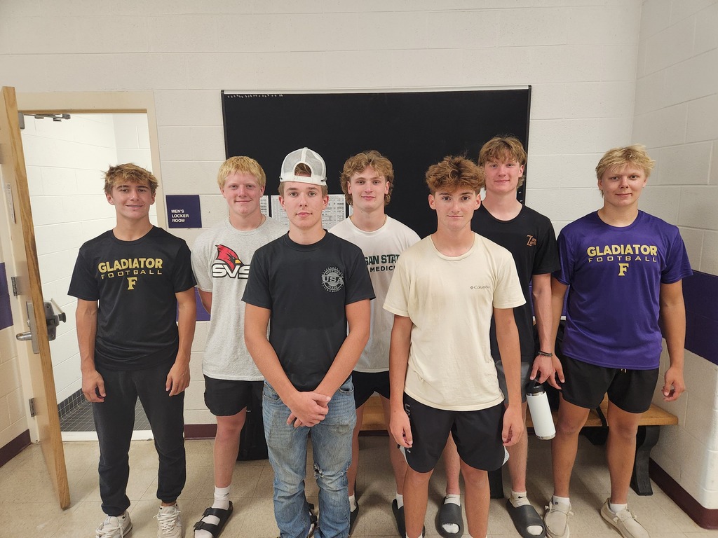 Players of the Week from last week:
Nate Densmore- Kodak Player of the Week
Kody Sweet- Special Teams Player of the Week
Will Shrader & Zach Juopperi- Offense Players of the Week
Zach Wallace & Sam Shrader- Defense Players of the Week
Dylan Soli & Sa