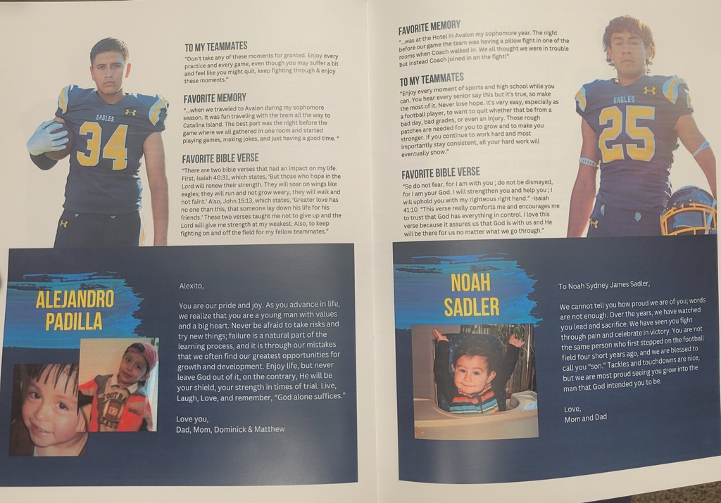 Senior Game Program Sample