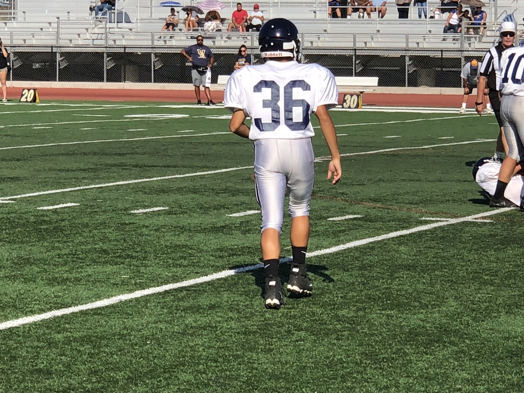 Heading into battle on the gridiron!
