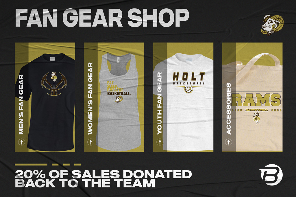 Your store is live! Shop your Fan Gear here: https://www.blastfangear.com/collections/holt-hs-boys-basketball-fan-store