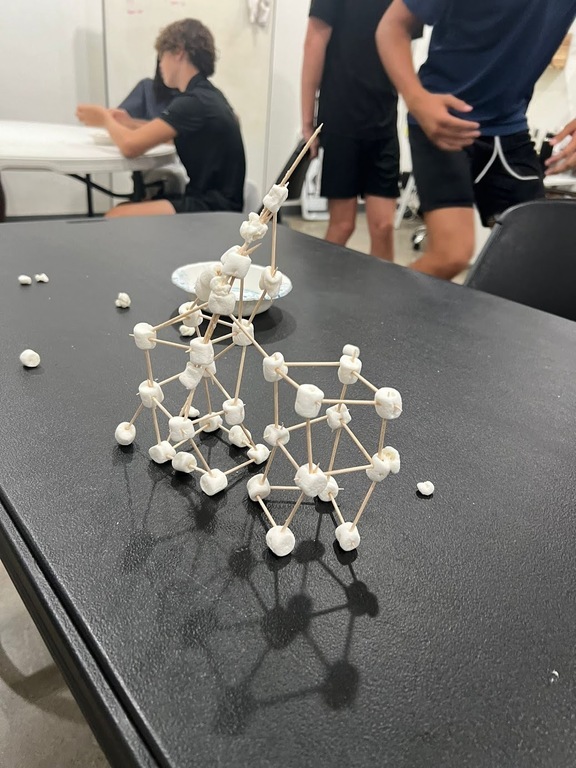 On September 13, our Squad Games was a challenge to build the tallest marshmallow-toothpick structure. Each group was given the same number of marshmallows and toothpicks and the same amount of time. The winning tower goes to...