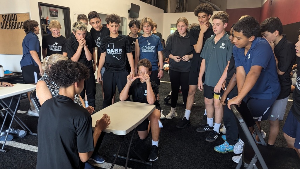 October 11, 2024 brought Squad Games around again for Paper Football...Braeden gets another shot while Jackson has his goal posts ready.