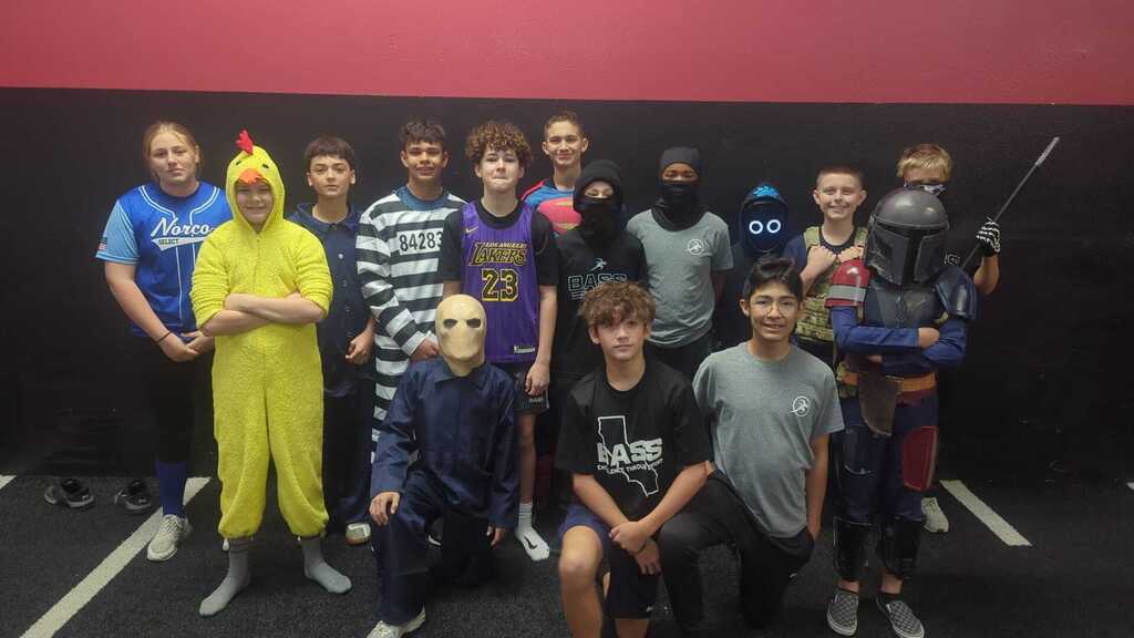 Red Group costumed!