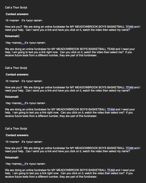 BOOST Call Script