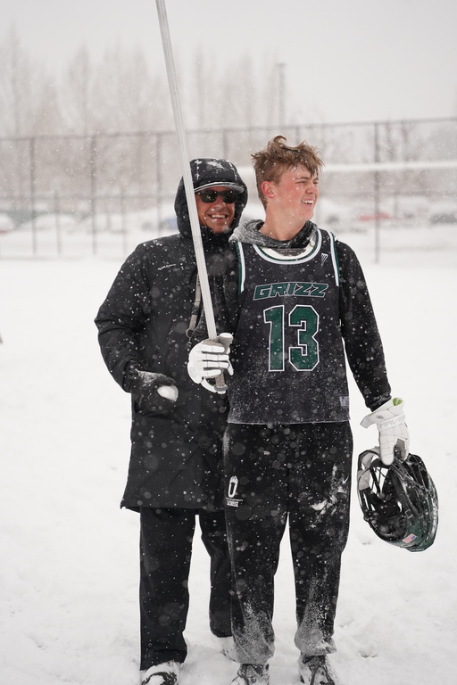 Having fun with Coach at the first snow practice of the year!
