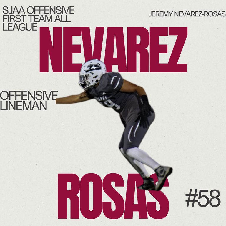 First team
Offense all league Jeremy nevarez Rosas