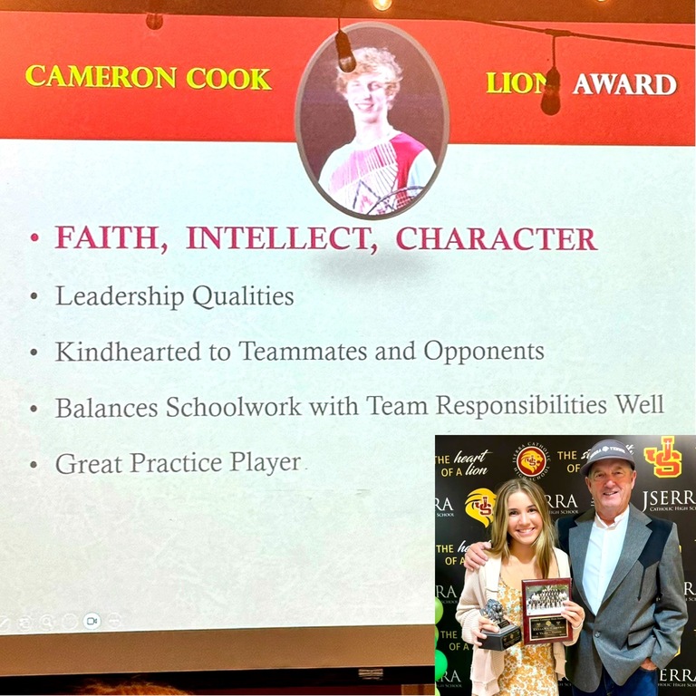 Cameron Cook Lion Award 💟