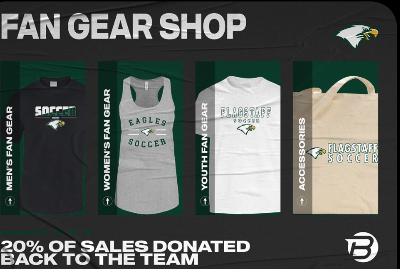 Team store 
https://www.blastfangear.com/collections/flagstaff-hs-boys-soccer-fan-store