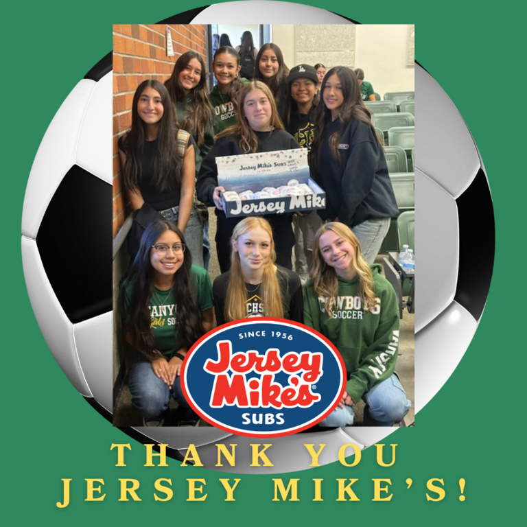 Our community business partnerships are deeply appreciated! Thank you for our gameday lunch Jersey Mike’s!