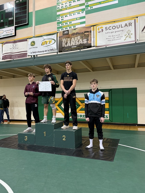Congratulations to Abe Starnes on medaling at the Pratt Wrestling Tournament today!