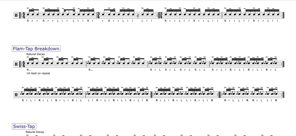 Flam tap breakdown