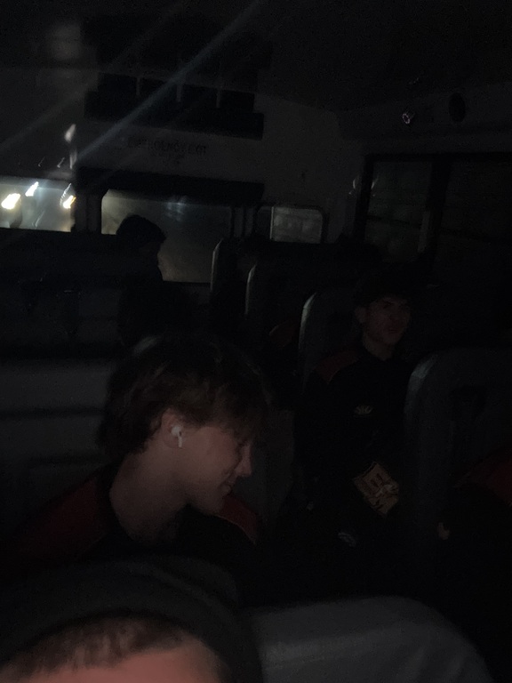 Heading home on the bus.. Day one is over, 5 Vanguards going back for day 2
120 - Jaden Yazzie
132 - Joseph Ramirez
150 - Logan Carrera 
165 - Jacob Ramirez
175 - Trevor Bailey