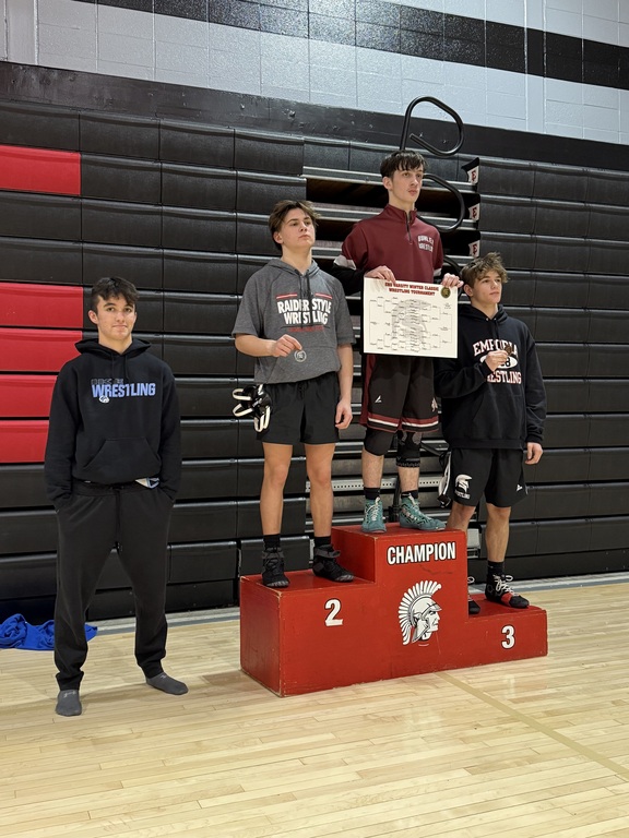 Congratulations to Eli Tornquist on taking 4th Place at the Emporia Tournament today!