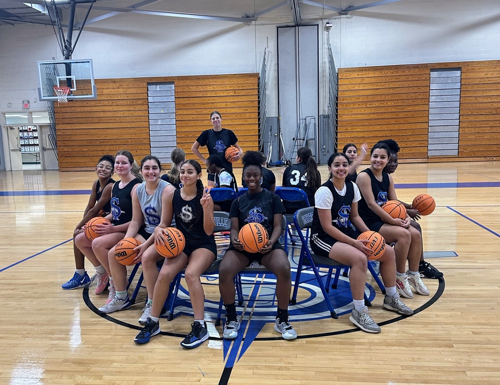 Layup Musical Chairs at practice today.