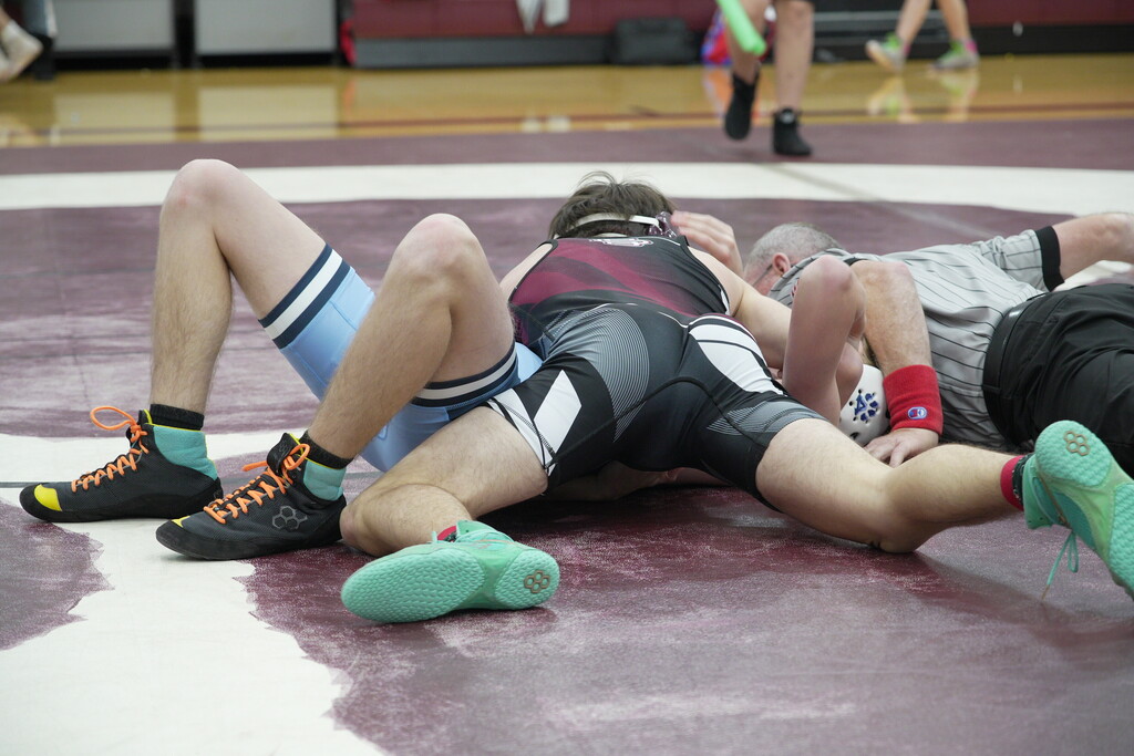 Uriah turning the tables on his Alleghany opponent