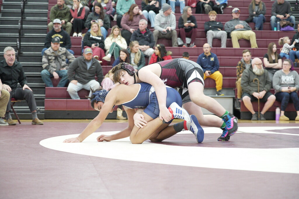 Tyler breaking down his opponent