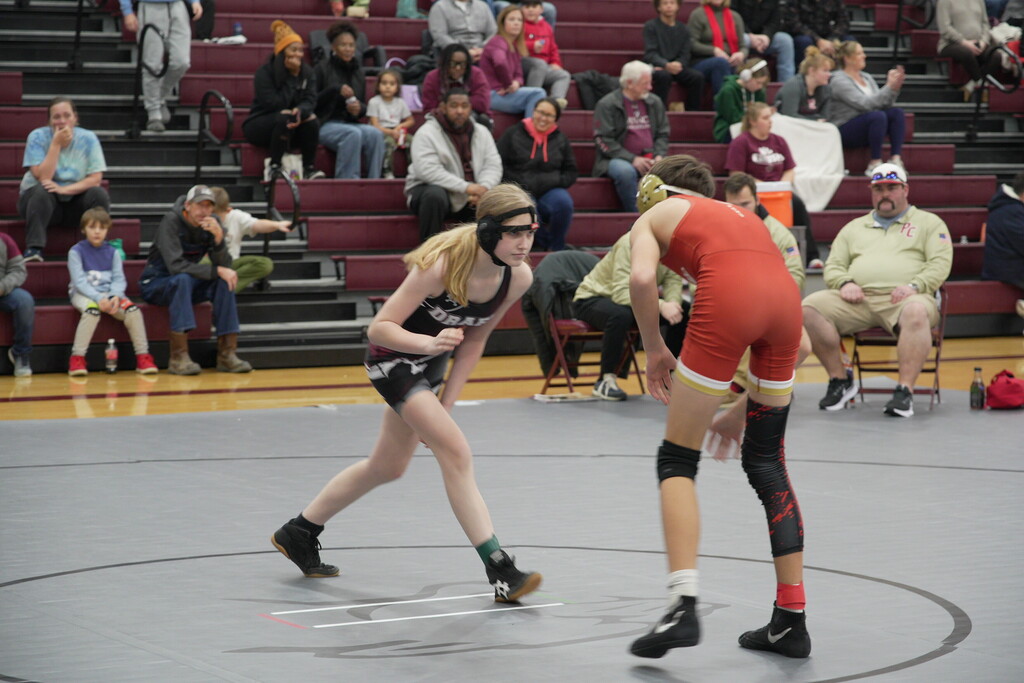 Abigale in her first match