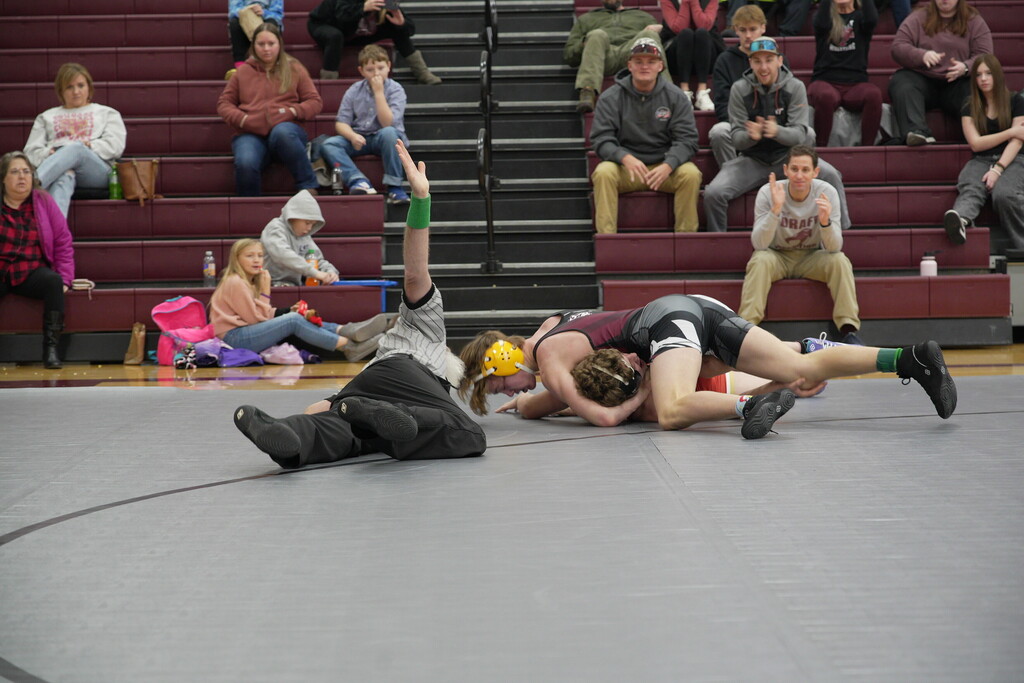 Levi finishing the pin