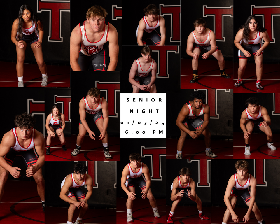 League Dual vs Aliso Niguel High School 
Frosh/Soph & JV start at 4:00 pm
Senior Presentation 5:30 pm
Varsity - Girls 6:00 pm & Boys 7:00 pm
