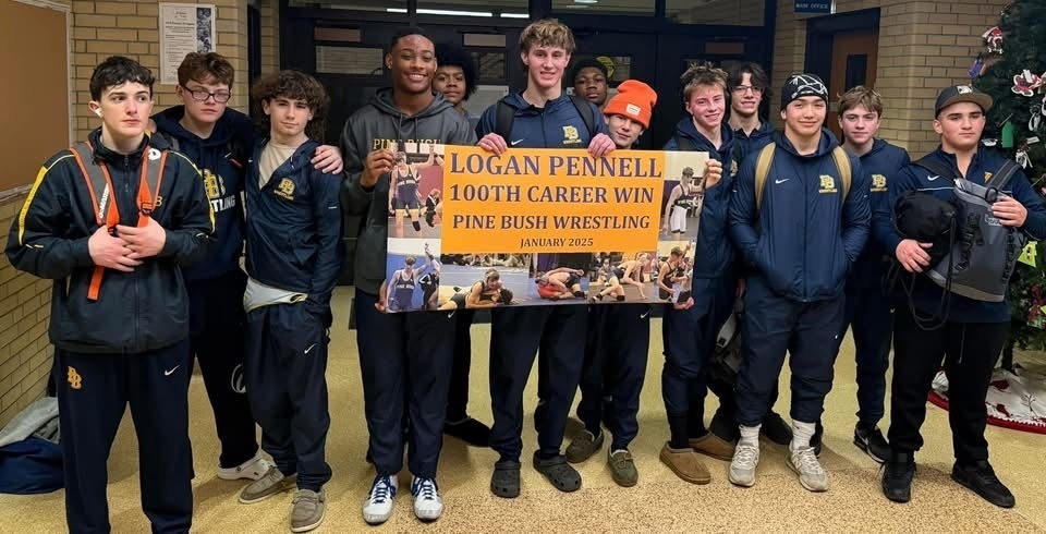 Deposit Tournament Results 

116-Griffyn Alfalla-1st 
170-Logan Pennell-1st
215-Justin Stewart-3rd
131-Gabe McNally-4th

Logan Pennell gets his 100th career win. 18th Wrestler in Pine Bush History.