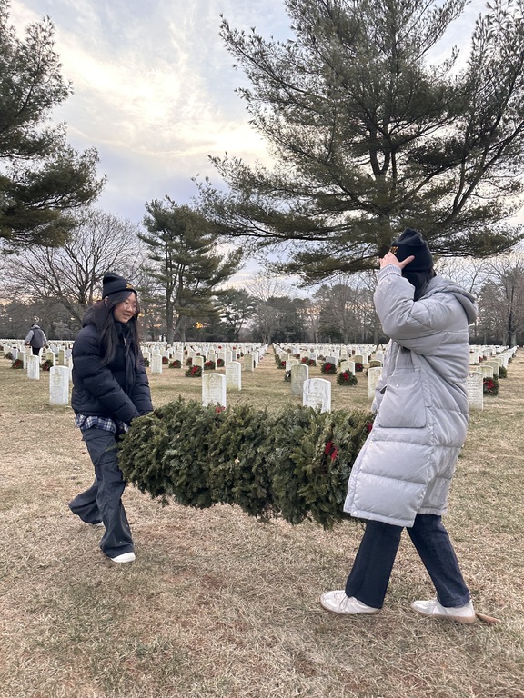 Wreaths Across America wreath cleanup day