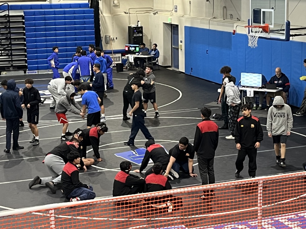 Frosh/Soph team warming up