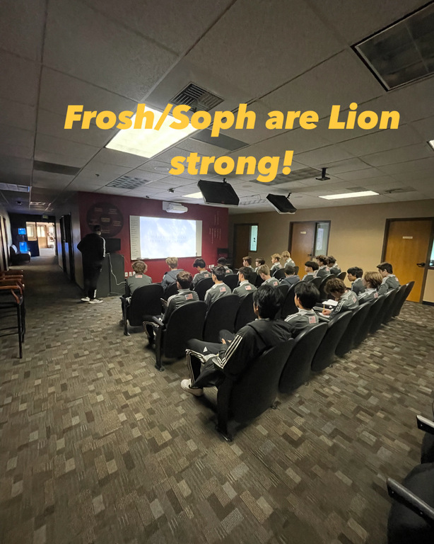 Pre game meeting today with the Varsity coaching staff. We are program strong 💪