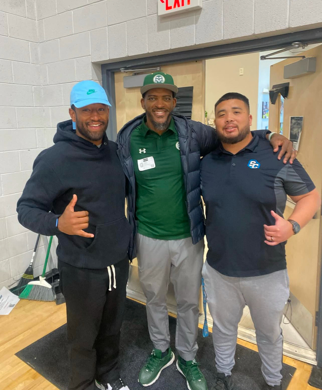 Coach Finley of Colorado State stopped by!
