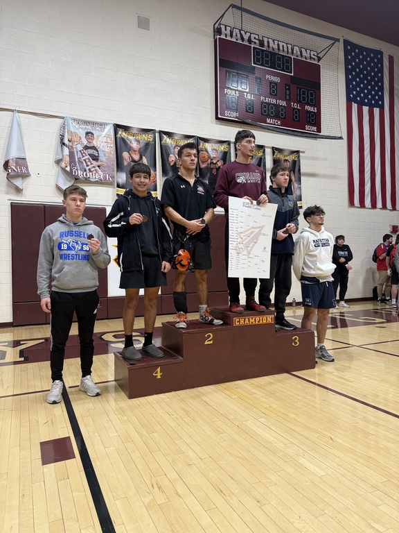 Congratulations to Malachi Rothenberger on medaling yesterday at the Bob Kuhn Prairie Classic Wrestling tournament in Hays!