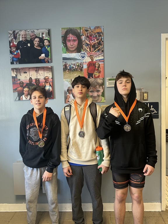 Anthony Catalano placed 1st in the middle school division with Ben Marceau and Brady Leighton both placing 2nd. Go Tigers!!