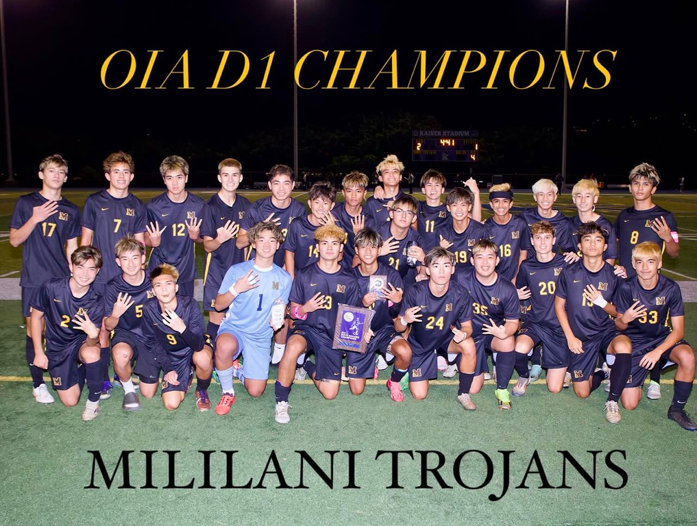 OIA D1 CHAMPIONS! Congratulations and mahalo to our supporters!!