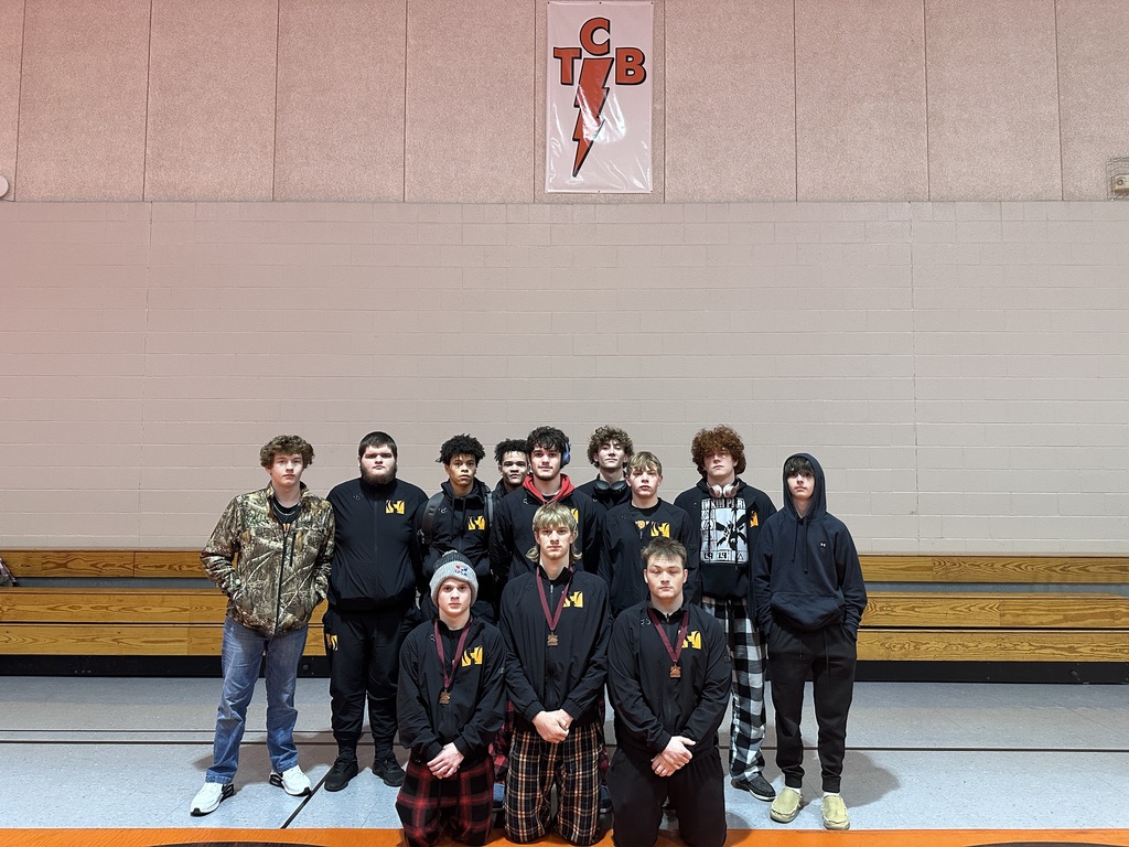 Results from Saturday’s Randy Bowman Invitational at LeRoy High School: 
113: Brennan Jeralds 5th place, 2-2
120: Bentley Stucker DNP, 0-2
126: Gabe Eldridge DNP, 1-2
132: Braden Berndt DNP, 1-2
144: Tyler Russell-Probst DNP, 1-2
157: Garrett Ray DNP, 2-2