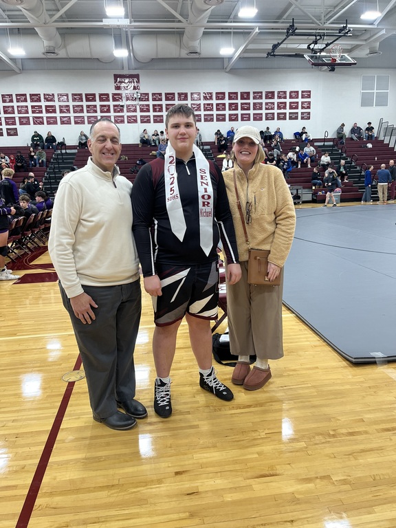 Michael at Senior Night.